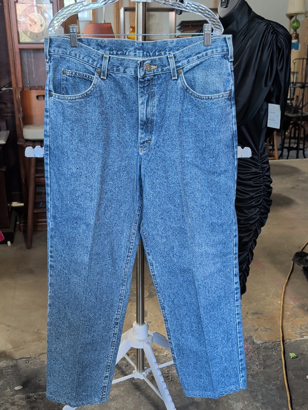Vintage 90s Riders by Lee Straight Jeans Mens 38x30 Acid Stone Wash